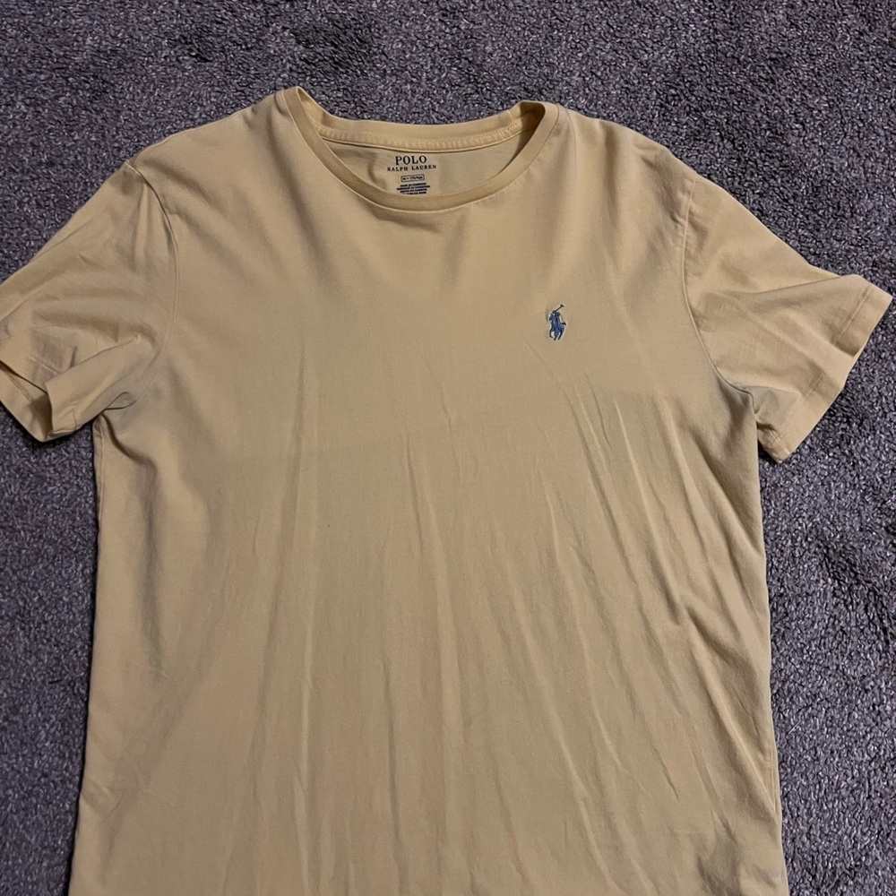Polo by Ralph Lauren Men's Yellow T-Shirt